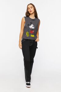 BLACK/MULTI Mickey Mouse Graphic Muscle Tee, image 4