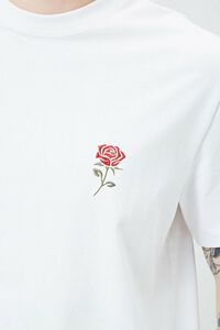 Embroidered Rose Graphic Tee, image 5
