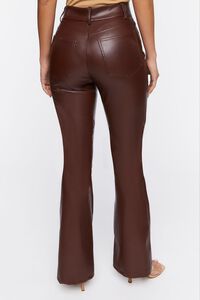 CHOCOLATE Faux Leather High-Rise Pants, image 4