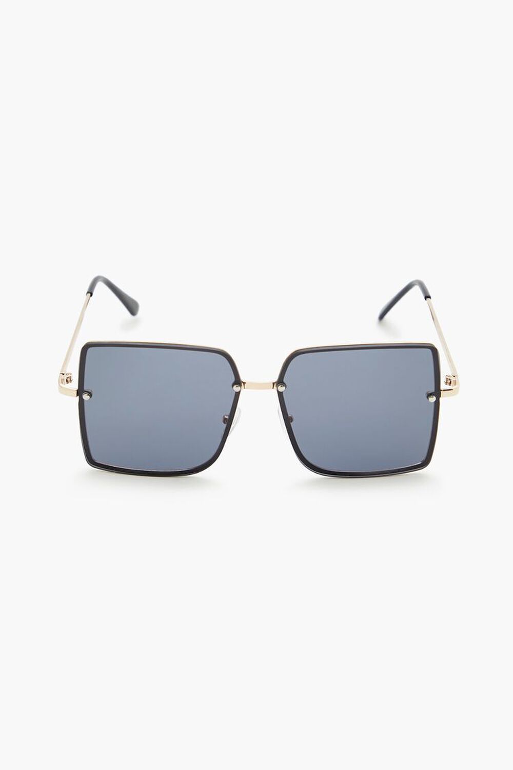 GOLD/BLACK Square Frame Sunglasses, image 1