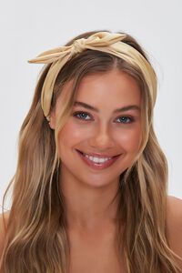 MUSTARD Soft Bow Headwrap, image 1