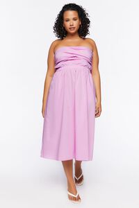 WISTERIA Plus Size Strapless Midi Dress, image 4