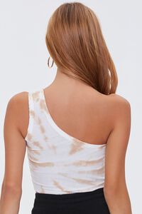 TAUPE/MULTI Tie-Dye One-Shoulder Top, image 3