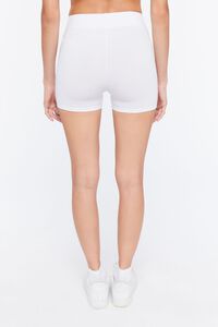 WHITE Basic Organically Grown Cotton Hot Shorts, image 4
