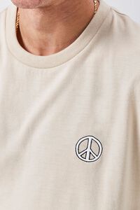 Embroidered Peace Graphic Tee, image 5