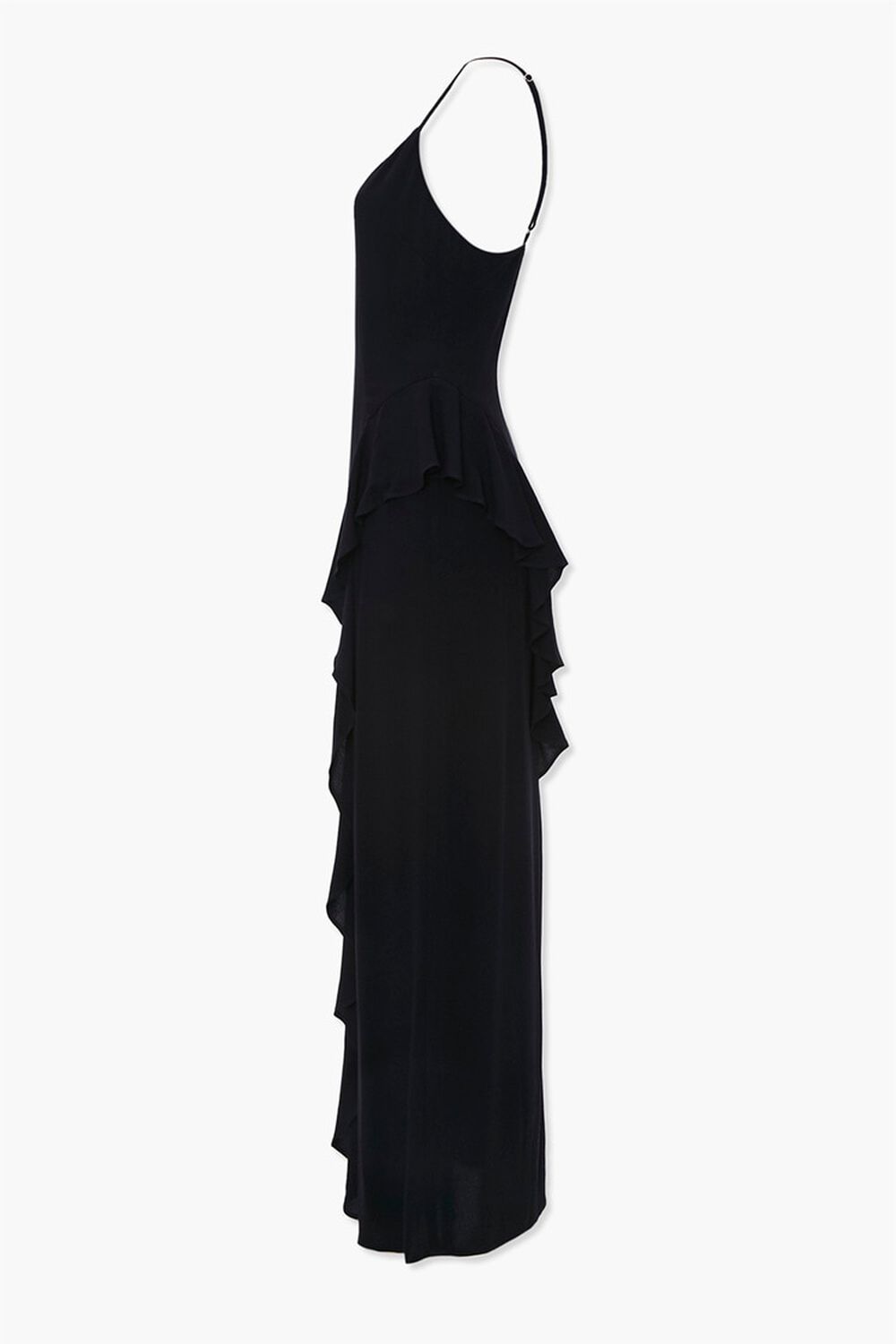 BLACK Ruffle-Trim Maxi Dress, image 2