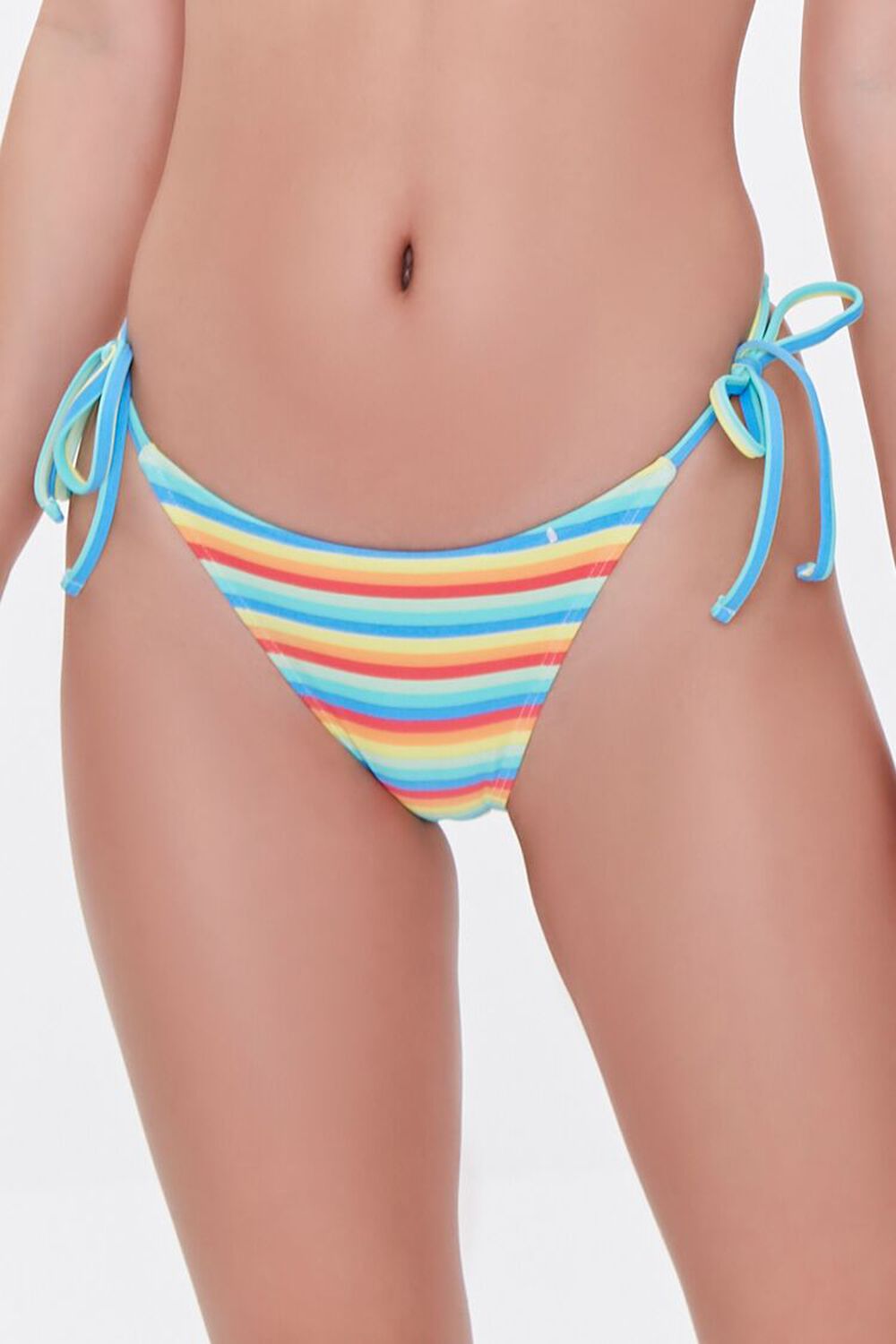 RAINBOW Rainbow-Striped Bikini Bottoms, image 2