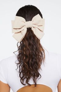 NUDE Oversized Bow Hair Barrette, image 1