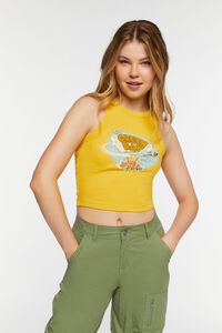 YELLOW/MULTI Green Day Graphic Tank Top, image 1