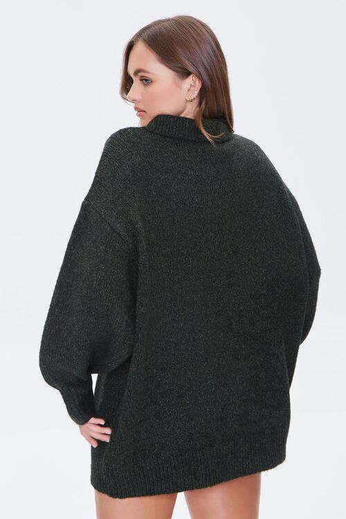 OLIVE Marled Half-Buttoned Sweater, image 3