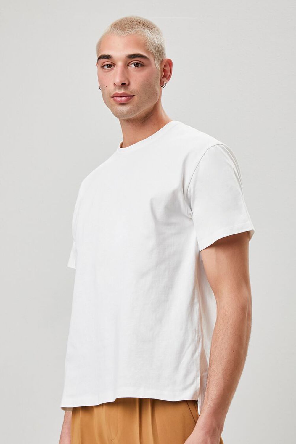 WHITE Essential High-Low Tee, image 1