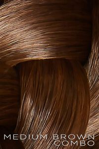 MEDIUM BROWN COMBO PRETTYPARTY The Poppy - Thick Braid On Band Hair Extension, image 3