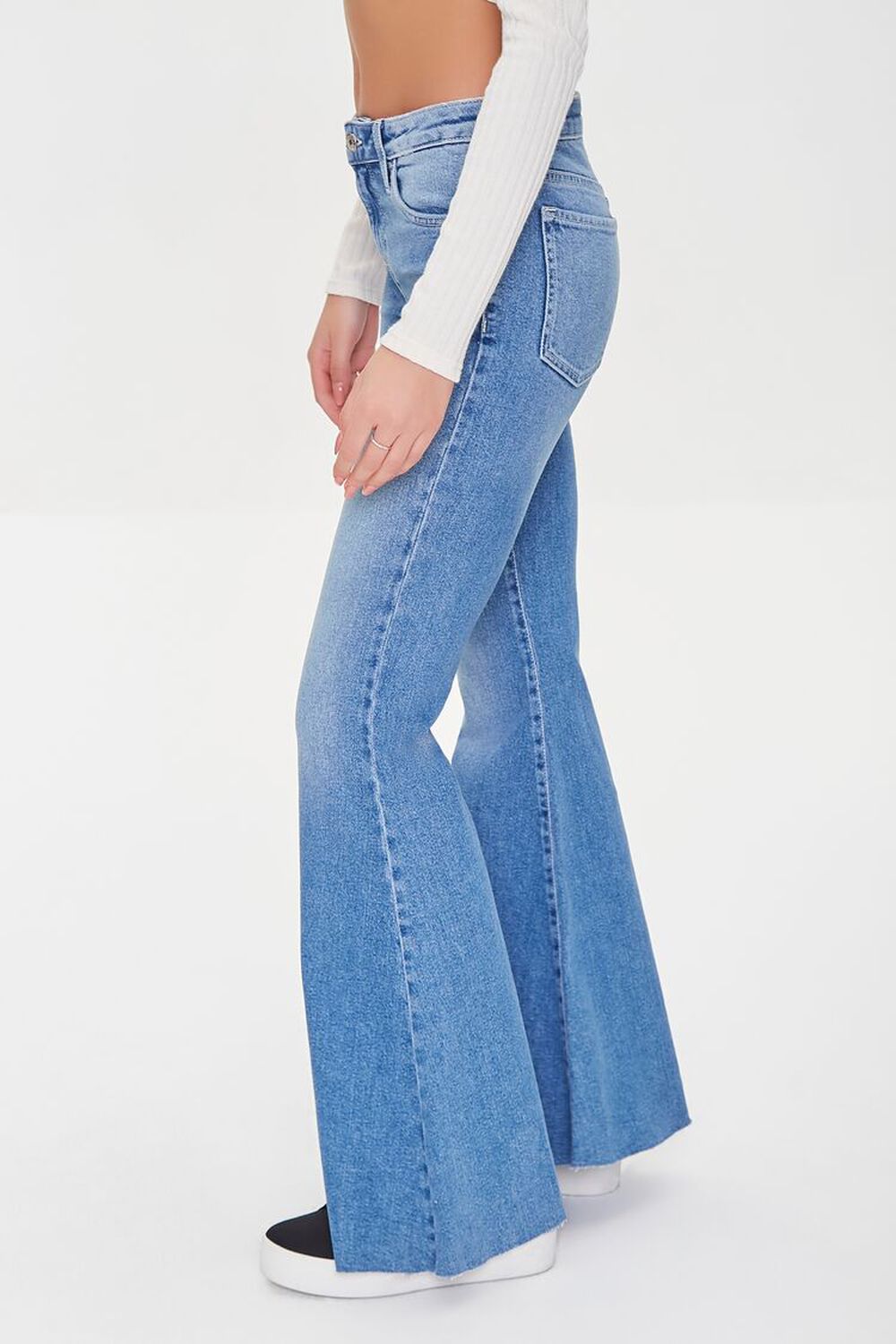 Raw-Cut Flare Jeans, image 3