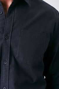 BLACK Long Sleeve Pocket Shirt, image 5