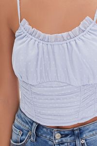 LIGHT BLUE Ruched Cropped Cami, image 5