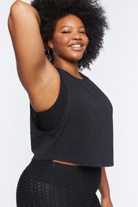 BLACK Plus Size Active Muscle Tee, image 2