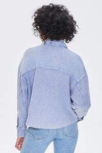 BLUE Buttoned Oil Wash Jacket, image 3