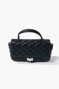 BLACK Quilted Crossbody Bag, image 1