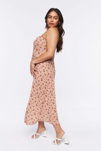 BLUSH/MULTI Plus Size Floral Print Maxi Dress, image 2