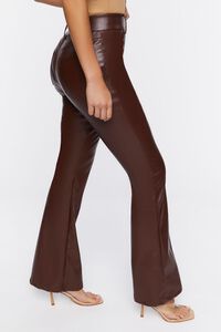 CHOCOLATE Faux Leather High-Rise Pants, image 3