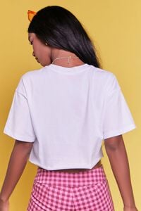 WHITE/MULTI Barbie™ Graphic Cropped Tee, image 3
