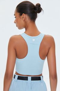 LIGHT BLUE Active Cropped Tank Top, image 3