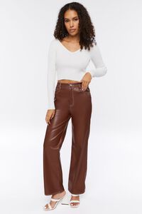 VANILLA Ribbed Cropped Fitted Sweater, image 4