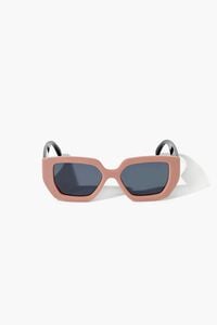 BLUSH/BLACK Oversized Square Sunglasses, image 1