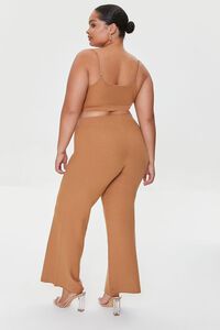 SAFARI Plus Size Cropped Cami & Pants Set, image 3
