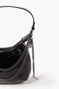 BLACK Lock & Key Baguette Shoulder Bag, image 4