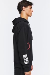 BLACK/MULTI Hope For The Best Graphic Hoodie, image 3