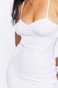 WHITE Sweetheart Bodycon Mini Dress, image 5