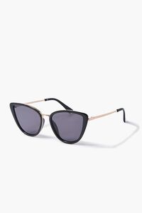 GOLD/BLACK Cat-Eye Frame Sunglasses, image 2
