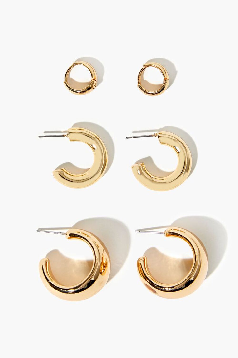 GOLD Hoop Earring Set, image 1