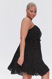 BLACK/PINK Plus Size Ditsy Floral Dress, image 2