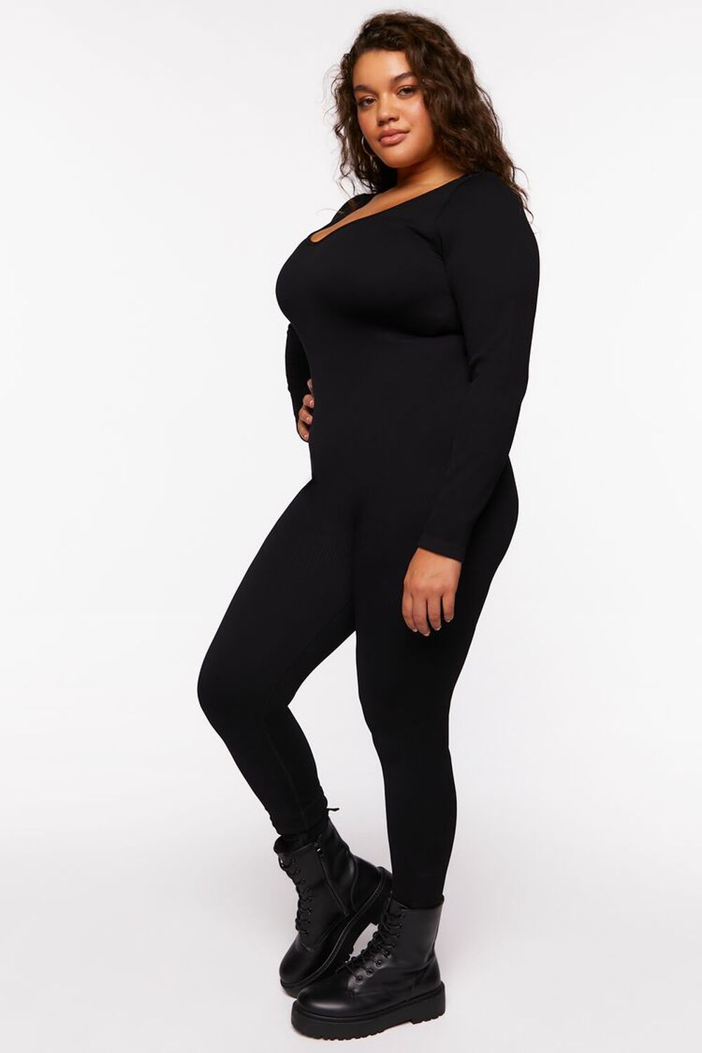 Plus Size Seamless Fitted Jumpsuit