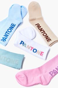 BLUE/MULTI Kids Pantone Crew Sock Set - 5 pack (Girls + Boys), image 1