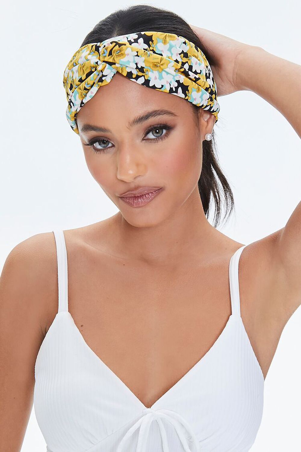 Floral Print Twisted Headwrap, image 3