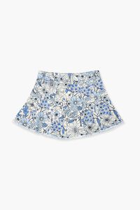 BLUE/MULTI Girls Floral Denim Skirt (Kids), image 2