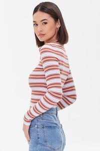Striped Sweater-Knit Top