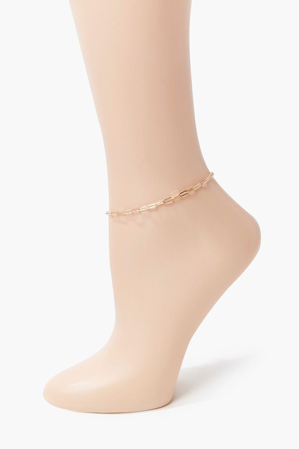 GOLD Anchor Chain Anklet, image 1