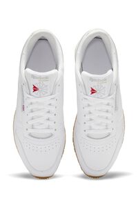WHITE Men Reebok Classic Leather Shoes, image 4