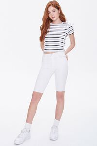 Striped Ribbed Knit Tee, image 4