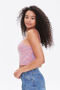 PINK/MULTI Sweater-Knit Cropped Cami, image 2