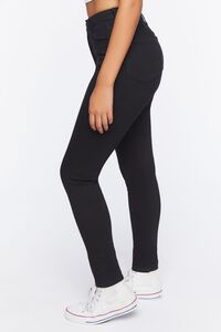 BLACK Stretch High-Rise Skinny Jeans, image 3