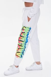 WHITE/MULTI Aaliyah Graphic Joggers, image 3