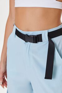 LIGHT BLUE Active Release-Buckle Belted Joggers, image 5