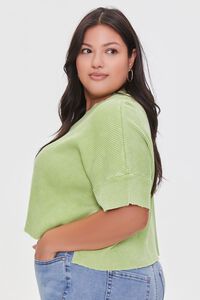 GREEN Plus Size High-Low Tee, image 2