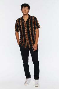 BLACK/MULTI Leopard Striped Shirt, image 4