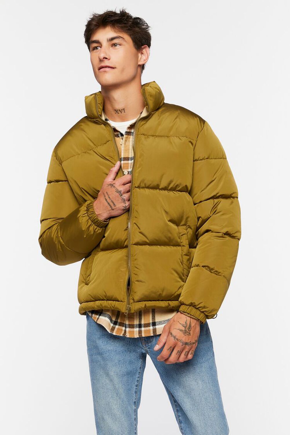 OLIVE Quilted Puffer Jacket, image 1